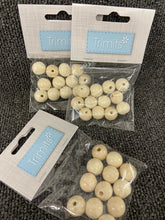 trimits wooden craft macrame beads pack fabric shack malmesbury 15mm
