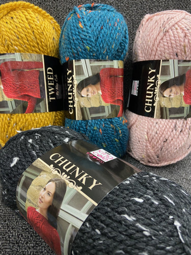 tweed chunky king cole wool yarn various colours knitting knit fabric shack malmesbury