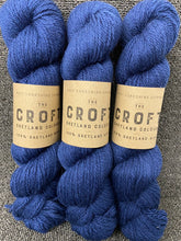 west yorkshire spinners the croft aran sheltland wool tweed norwick dark blue 172 fabric shack malmesbury