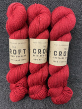west yorkshire spinners the croft aran sheltland wool tweed reawick red 1010 fabric shack malmesbury