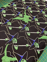 wizard of oz wicked witch of the west flying monkey fat quarter cotton fabric shack malmesbury halloween goth gothic emo black