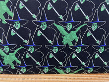 wizard of oz wicked witch of the west flying monkey fat quarter cotton fabric shack malmesbury halloween goth gothic emo black