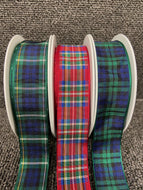 woven tartan ribbon 25mm blackwatch black watch campbell royal stewart fabric shack malmesbury
