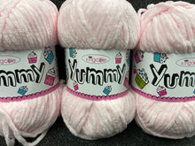 yummy chunky baby pink 2224 king cole wool yarn  knitting knit crochet fabric shack malmesbury