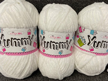 yummy chunky baby white 2209 king cole wool yarn  knitting knit crochet fabric shack malmesbury